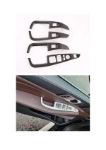 Set Ornamente Negru Mat Periat – Mânere + Panou Geamuri – BMW X5 G05 (2019–Prezent)