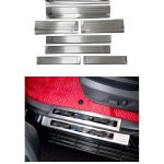 Set Praguri Metalice Cromate Interior – Ford Ranger (2023+) – 8 Piese, Protecții Uși din Inox