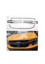Set Rame Grilă Frontală Cromate – Ford Ranger (2023+) – Accesorii Elegante Exterior Chrome Look