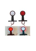 Set lumini laterale LED pentru camion și remorcă, 12-24V, lumină de braț în două culori, 2 bucăți