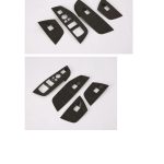 Set ornamente comenzi geamuri BMW X3 G01 (2018–2023) – 4 uși, finisaj Lemn Negru, ABS