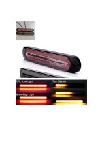 Stop LED 3 în 1, semnalizare, frână și poziție DRL, 12-24V, set 2 bucăți, capac înnegrit - imagine 2