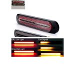 Stop LED 3 în 1, semnalizare, frână și poziție DRL, 12-24V, set 2 bucăți, capac înnegrit