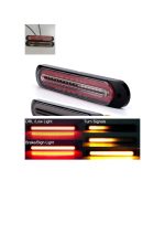 Stop LED 3 în 1, semnalizare, frână și poziție DRL, 12-24V, set 2 bucăți, capac înnegrit