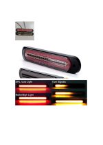 Stop LED 3 în 1, semnalizare, frână și poziție DRL, 12-24V, set 2 bucăți, capac transparent