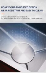 Chiuvetă Bucătărie Inox SUS304 Argintiu 60x45 cm – Model Fagure, Coș de Scurgere, Dispenser Săpun și Sifon Inclus - imagine 5