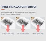 Chiuvetă Bucătărie Inox SUS304 Argintiu 60x45 cm – Model Fagure, Coș de Scurgere, Dispenser Săpun și Sifon Inclus - imagine 6