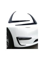 Elemente decorative laterale pentru bara față – compatibile Tesla Model Y, set 2 bucăți