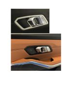Ramă decorativă mâner ușă interior BMW Seria 3 G20 (2020+) – Carbon, Plastic ABS