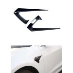 Capace decorative cameră laterală Tesla Model 3 – set 2 bucăți, negru lucios