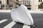 Husă de protecție pentru motocicletă – argintie, impermeabilă, mărime mare 245×125×105 cm - imagine 4