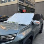 Husă Parbriz Auto Anti-Îngheț și Anti-Soare, Dimensiune Mare 145 × 110 cm, cu Protecție Oglinzi