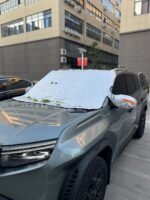 Husă Parbriz Auto Anti-Îngheț și Anti-Soare, Dimensiune Mare 158 × 116 cm, cu Protecție Oglinzi