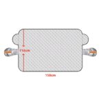 Husă Parbriz Auto Anti-Îngheț și Anti-Soare, Dimensiune Mare 158 × 116 cm, cu Protecție Oglinzi - imagine 7