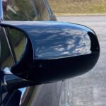 Capace oglinzi auto negre lucioase compatibile BMW Seria 1 și Seria 3, finisaj premium