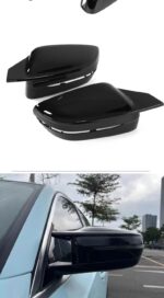 Capace oglinzi auto negre lucioase compatibile BMW Seria 3 G20, Seria 5 G30/G31, Seria 6 G32 GT, Seria 7 G11/G12 - imagine 4