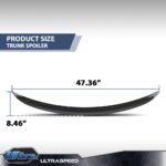 Eleron portbagaj BMW Seria 3 E90 (2005–2011), aspect carbon, montaj cu bandă adezivă – model E90 - imagine 6