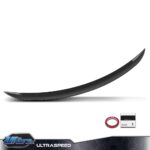 Eleron portbagaj BMW Seria 3 E90 (2005–2011), aspect carbon, montaj cu bandă adezivă – model E90