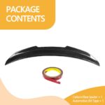 Eleron portbagaj BMW Seria 3 E90 / E90 M3 (2005–2012), fibră de carbon reală, design aerodinamic – model E90-39CA - imagine 4