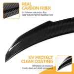 Eleron portbagaj BMW Seria 3 E90 / E90 M3 (2005–2012), fibră de carbon reală, design aerodinamic – model E90-39CA - imagine 8