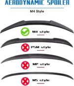 Eleron portbagaj BMW Seria 3 E92 / E93 (2009–2011), fibră de carbon, M4 Style – model E92-31CA - imagine 5