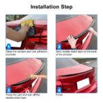 Eleron portbagaj BMW Seria 3 F30 (2012–2018), negru lucios, material ABS premium, montaj cu bandă adezivă - imagine 10