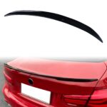 Eleron portbagaj BMW Seria 3 F30 (2012–2018) – Look Carbon / Negru Lucios, Montaj cu bandă dublu adezivă - imagine 3